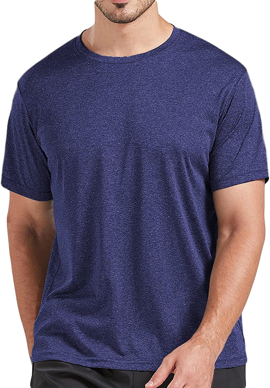 5 Pack Men's Dry Fit T Shirts, Athletic Running Gym Workout Short Sleeve Tee Shirts for Men - Image 7